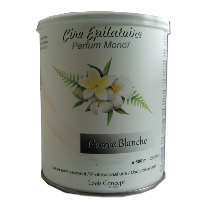 Pot 800 ml - NACREE BLANCHE - Cire à épiler Pot 800 ml - NACREE BLANCHE - Cire à épiler