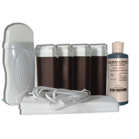 Kit épilation 4 x 100 ml - CHOCOLAT - Cire à épiler