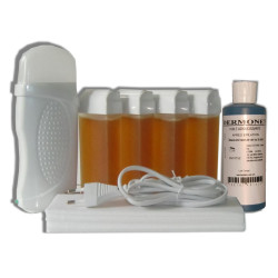 Kit épilation 4 x100 ml,TOPAZ type Miel - Cire à épiler