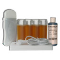 Kit épilation 4 x100 ml,TOPAZ type Miel - Cire à épiler