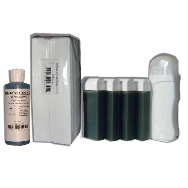 Kit Epil 4 x 100 ml - CHLOROPHYLLE - Cire à épiler Kit Epil 4 x 100 ml - CHLOROPHYLLE - Cire à épiler