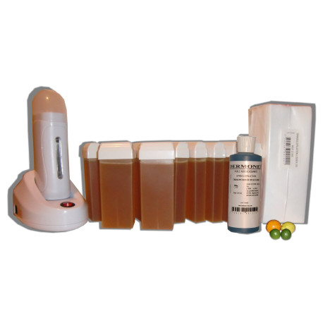 Kit épilation 12 x 100ml cire Roll On Agrumes Miel