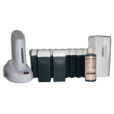 Kit épilation 12 x 100ml cire Roll On, Azur 