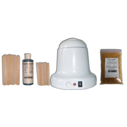 Kit 400ml. Cire Traditionnelle, sachet de 200g perles jaunes