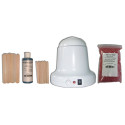 Kit 400ml rose, cire pelable 200g, perles