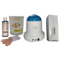 Kit épilation 800 ml - Pot 800 ml Topaz type Miel Cire jetable, bandes, huile