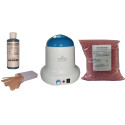 Kit épilation 800 ml, Cire Pelable Rose 1 kg Pastilles