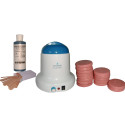 Kit épilation 800 ml, 1 kg cire à épiler pelable galets ROSE