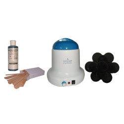 Kit épilation 800 ml. Cire Traditionnelle 1 kg Galets Epilom
