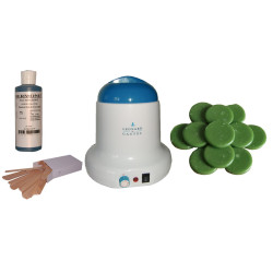 Kit épilation 800 ml - Cire traditionnelle 1 kg galets Verte