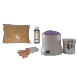 Cid Epil. Kit épilation 800 ml - Cire Traditionnelle Jaune 1 kg Perles