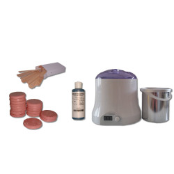Cid Epil. Kit épilation 800 ml. 1 kg cire à épiler pelable galets ROSE