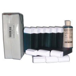 Chlorophylle - 12 Recharges de cire à épiler + 250 Bandes + Huile