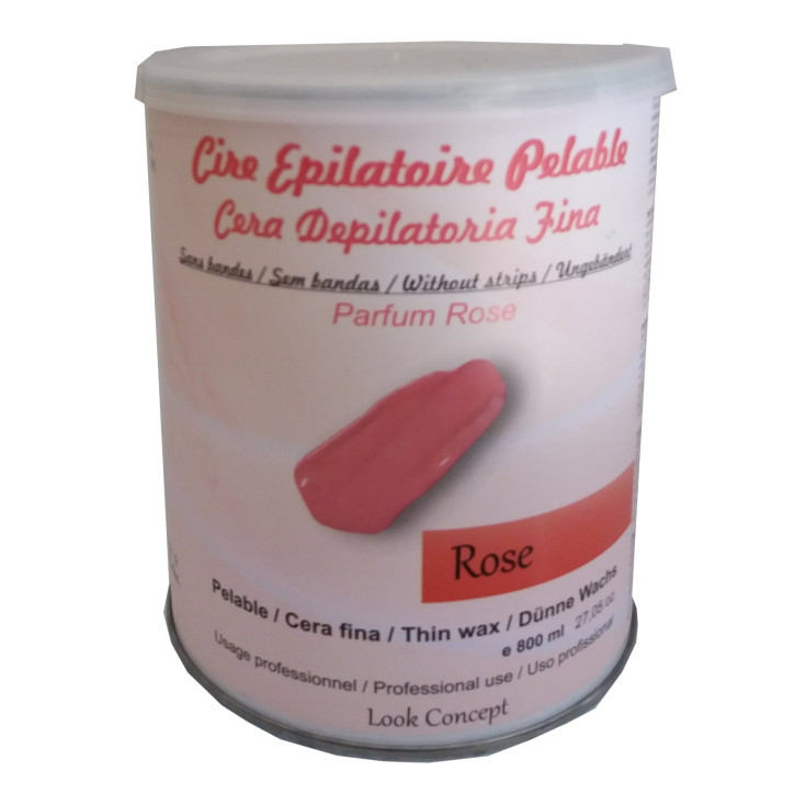 Pot 800 ml cire à épiler Pelable - ROSE Pot 800 ml cire à épiler Pelable - ROSE