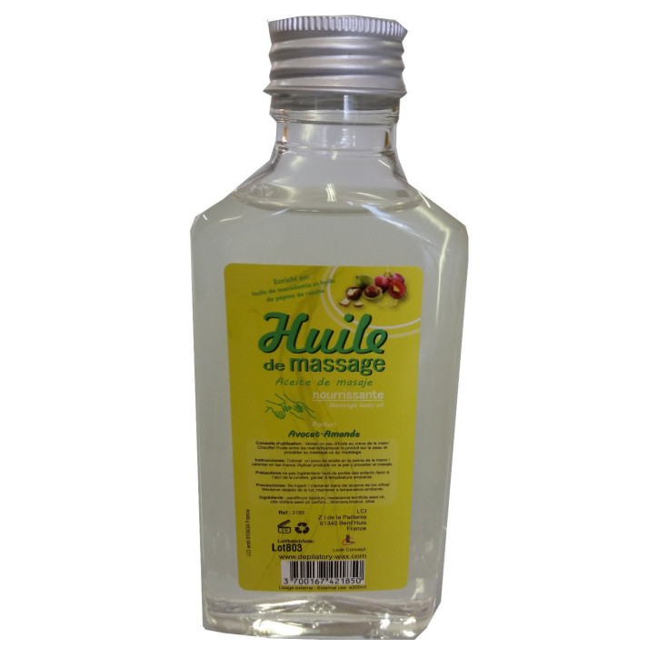 Avocat Amande - Huile de massage nourrissante - 200 ml Avocat Amande - Huile de massage nourrissante - 200 ml