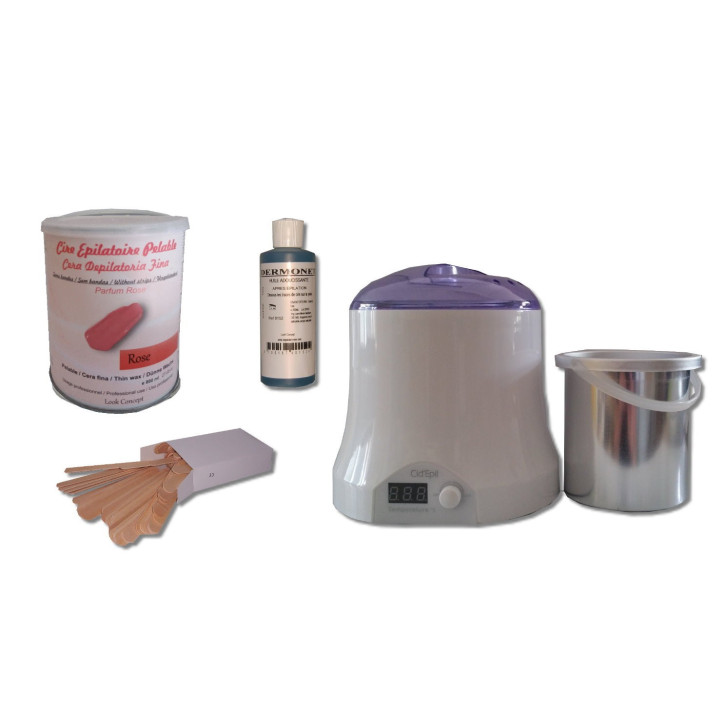 Cid Epil. Kit épilation ROSE pot 800ml cire pelable Cid Epil. Kit épilation ROSE pot 800ml cire pelable