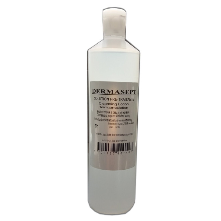 Lotion pré-épilatoire -Dermasept - 500 ml Lotion pré-épilatoire -Dermasept - 500 ml