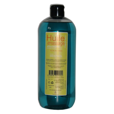 Huile de massage adoucissante pour les jambes,1 litre Menthol naturel