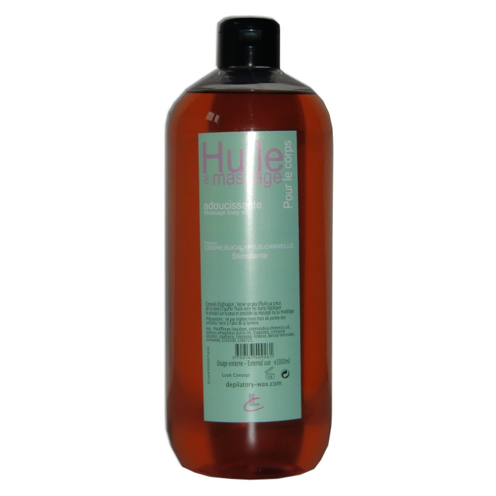 Cannelle Eucalyptus Cèdre - Huile de massage adoucissante 1 litre