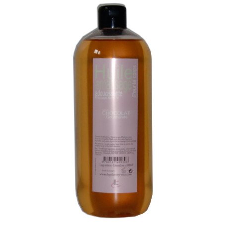 Huile adoucissante de massage pour le corps, parfumée chocolat 1 litre 