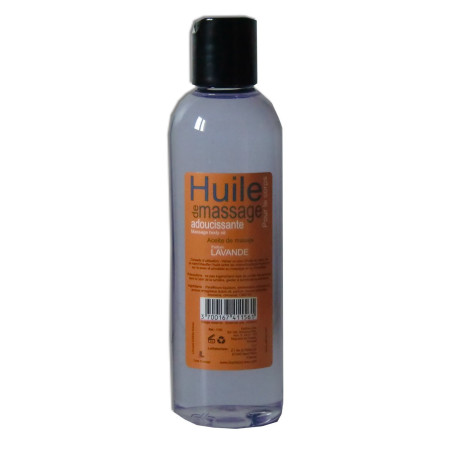 Huile adoucissante de massage parfumée à la Lavande, format de poche 200 ml