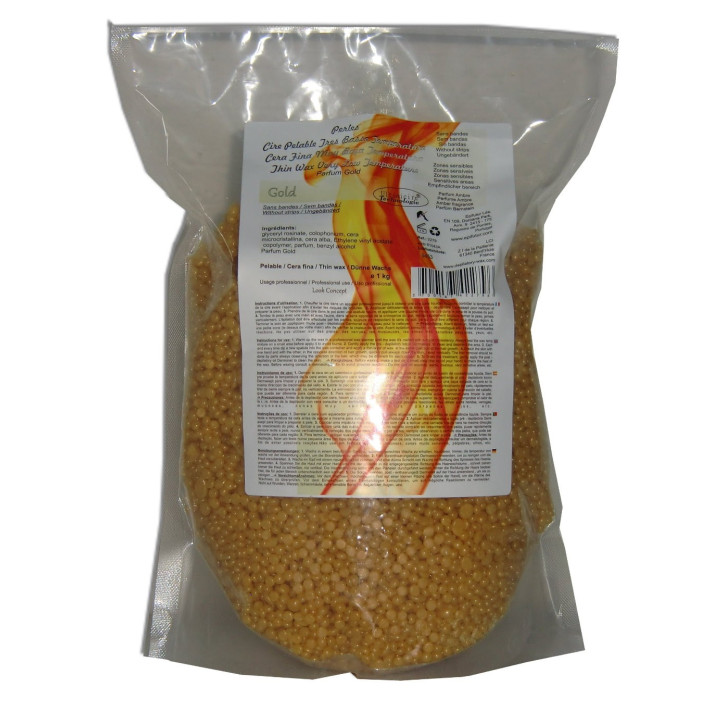 Gold - 1kg cire pelable très basse température Gold - 1kg cire pelable très basse température