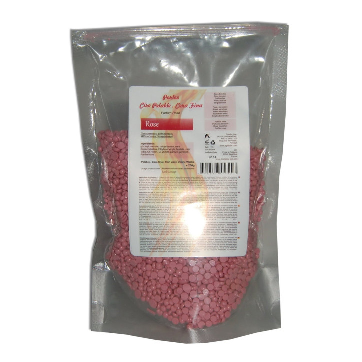 200g Perles cire à épiler pelable Rose 200g Perles cire à épiler pelable Rose