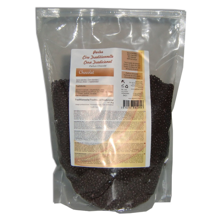 Perles de cire à épiler - Chocolat - 1kg