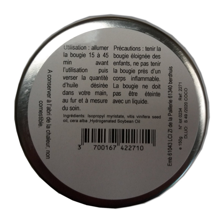 Coco 150 g - Bougie de massage Coco 150 g - Bougie de massage