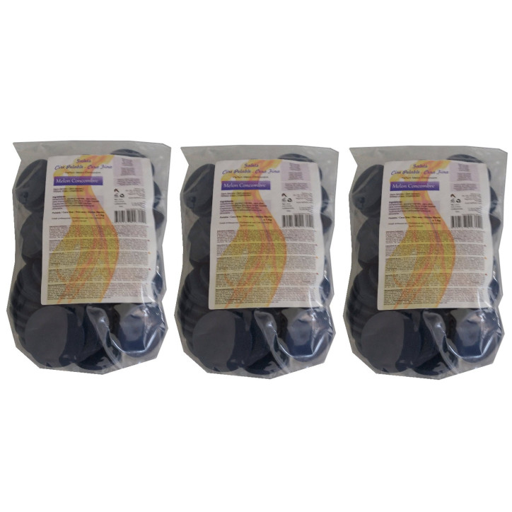 Melon Concombre - 3 kg de galets de cire pelable Melon Concombre - 3 kg de galets de cire pelable