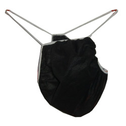 String noir homme 10, à usage unique