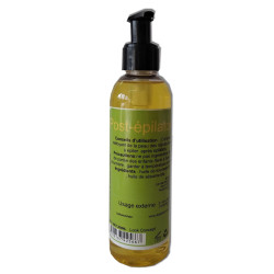 Huile corporelle 200 ml bio pour nettoyage des zones épilées